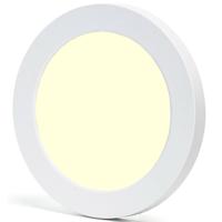LED Downlight Pro Rond - 12W - Warm Wit 3000K - Mat Wit Kunststof - thumbnail