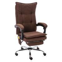 Kantoormassagestoel stof bruin - thumbnail