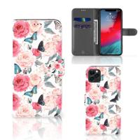 Apple iPhone 11 Pro Max Hoesje Butterfly Roses - thumbnail