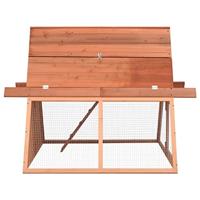 Konijnenhok 152x127x109,5 cm massief vurenhout - thumbnail