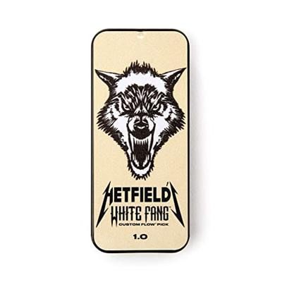 Dunlop PH122T100 Hetfield's White Fang 1.00 mm plectrumdoosje met zes plectra Dunlop PH122T100 Hetfield's White Fang 1.00 mm plectrumdoosje met zes plectra