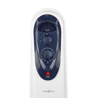 Nedis htoi30wt11 mobiele olieradiator 1000 / 1500 / 2500 w 11 vinnen instelbare thermostaat 3 warmte standen omvalpreventie wit - thumbnail