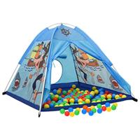 VidaXL Kinderspeeltent met 250 ballen 120x120x90 cm blauw - thumbnail