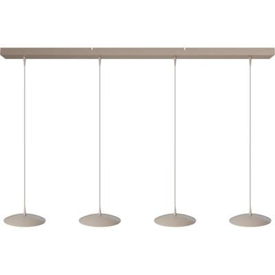 Masterlight 4-lichts hanglampScala 130cm beige terra Ø 20cm - 2191-36-36-130-4-20