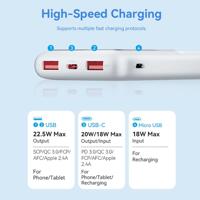 Powerbank Vention FHKW0 Wit 10000 mAh - thumbnail