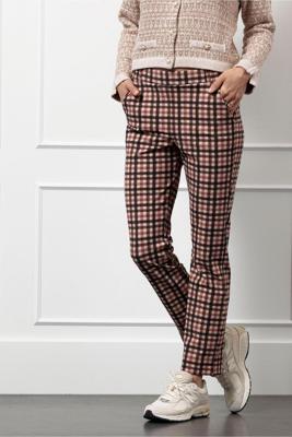 Anne bnd check trousers - multi color - 13264 Anne bnd check trousers - multi color - 13264