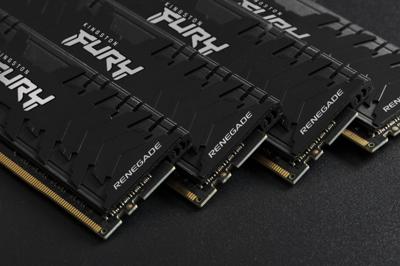 Kingston FURY 32 gb ddr4-3600 kit werkgeheugen (zwart, kf436c16rb12k2/32, renegade, xmp)