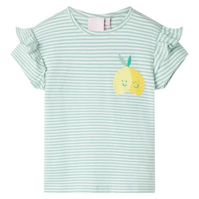 Kindershirt 128 mintkleurig