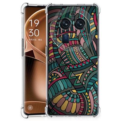 OPPO Find X6 Pro Doorzichtige Silicone Hoesje Aztec OPPO Find X6 Pro Doorzichtige Silicone Hoesje Aztec