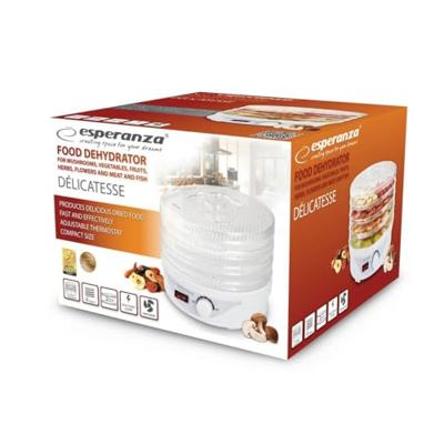 Esperanza EKD003 voedseldroger Transparant, Wit 250 W