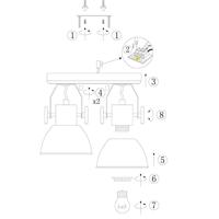 Mexlite Spot gearwood 7969g groen - thumbnail