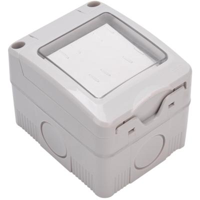 Waterdichte Wisselschakelaar IP55 - Enkelvoudig - Opbouw Grijs