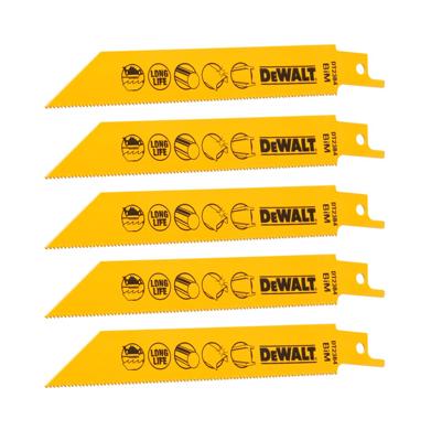 DeWalt Accessoires Reciprozaagblad BiM 152x1,4mm plaatmetaal tot 3mm - DT2384-QZ DeWalt Accessoires Reciprozaagblad BiM 152x1,4mm plaatmetaal tot 3mm - DT2384-QZ