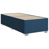 Boxspring met matras stof blauw 100x200 cm - thumbnail