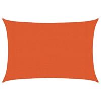 VidaXL Zonnezeil 160 g/m² 3x4 m hdpe oranje - thumbnail