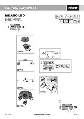 Brilliant Milano G21713/76 Plafondspot LED GU10 6 W Chroom, Zwart Brilliant Milano G21713/76 Plafondspot LED GU10 6 W Chroom, Zwart