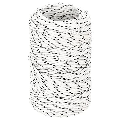 VidaXL Boottouw gevlochten 2 mmx50 m polyester wit VidaXL Boottouw gevlochten 2 mmx50 m polyester wit