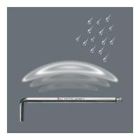 Wera 950 PKL Stiftsleutel, Inch Maten, BlackLaser, Hex-Plus, 9/64 duim - 1 stuk(s) - 05022073001 - thumbnail