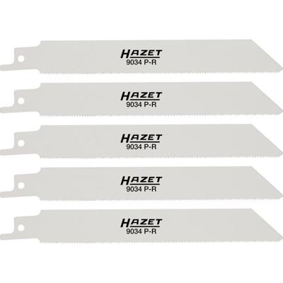 HAZET Recipro-sabelzaagbladen · 18 tanden/inch · schuine · gegolfde vertanding · totale lengte: 153 mm 9034P-R/5 · Lengte: 153 mm HAZET Recipro-sabelzaagbladen · 18 tanden/inch · schuine · gegolfde vertanding · totale lengte: 153 mm 9034P-R/5 · Lengte: 153 mm