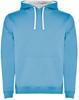 Roly RY1067K Kids´ Urban Hooded Sweatshirt - Sky Blue 10/White 01 - 3/4 years - thumbnail