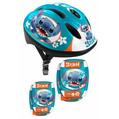 Disney stitch 5-delige skatebescherming 52-56 cm petrolblauw maat s/m Disney stitch 5-delige skatebescherming 52-56 cm petrolblauw maat s/m