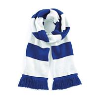 Beechfield CB479 Stadium Scarf - Bright Royal/White - One Size - thumbnail