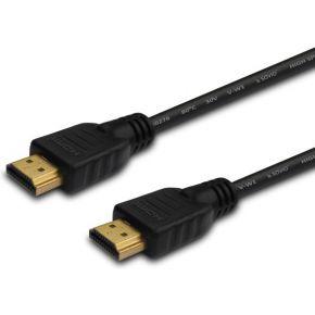 Savio CL-34 HDMI kabel 10 m HDMI Type A (Standaard) Zwart