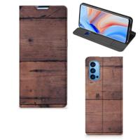 OPPO Reno4 Pro 5G Book | Wallet Case | Old Wood - thumbnail
