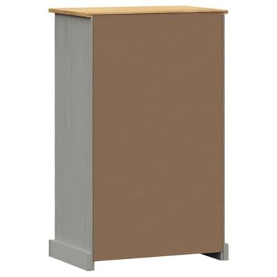 VidaXL Schoenenkast vigo 60x35x96 cm massief grenenhout grijs