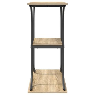 Wandtafel Sonoma eiken 101 x 35 x 80.5 cm Bewerkt hout