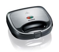 Severin SA2969 Sandwich Toaster RVS/Zwart 600W - thumbnail