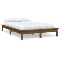 Bedframe massief grenenhout honingbruin 140x200 cm - thumbnail