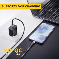 Intenso C315C USB-C naar USB-C kabel, 60W snel opladen, 1,5 m, voor iPhone, Samsung Galaxy, Macbook, laptop, iPad, zwart - thumbnail