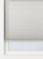 HEMA Plisse enkel linnen transparant lichtgrijs (lichtgrijs) - thumbnail