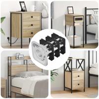 VidaXL Draadbuis invoeg 12 pcs zwart en zilver 15,8 x 15,8 x 22,5 mm - thumbnail