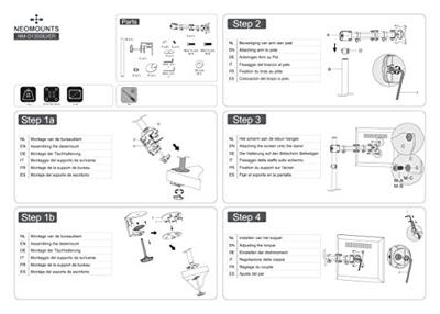 Neomounts NM-D135SILVER monitorarm