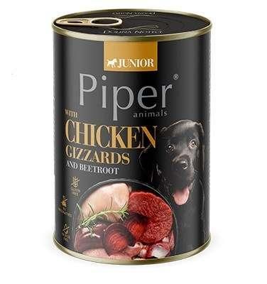 DOLINA NOTECI Piper Junior Chicken gizzards with beetroot - natvoer voor honden - 400g