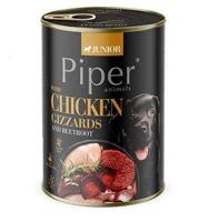 DOLINA NOTECI Piper Junior Chicken gizzards with beetroot - natvoer voor honden - 400g - thumbnail