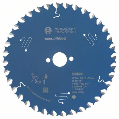 Bosch Accessoires Cirkelzaagblad Expert for Wood 160x20x2.6/1.6x36T - 2608644020