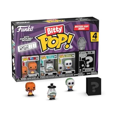 The Nightmare Before Christmas 30th Anniversary Funko Bitty Pop! 4-Pack: Pumpkin King / Mayor / Barrel