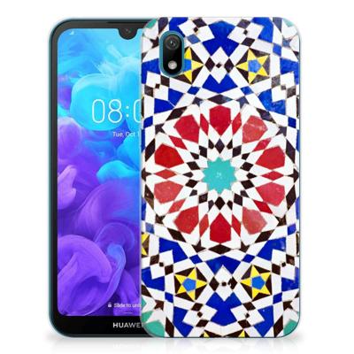 Huawei Y5 (2019) TPU Siliconen Hoesje Mozaïek Huawei Y5 (2019) TPU Siliconen Hoesje Mozaïek