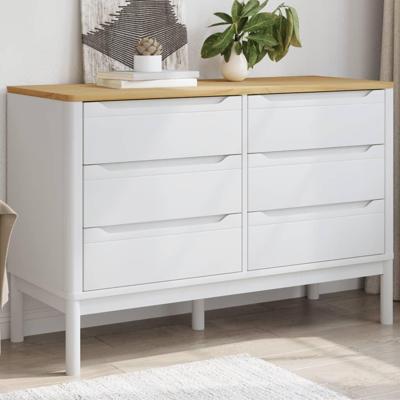 Ladekast FLORO massief grenenhout wit Ladekast FLORO massief grenenhout wit