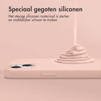 Accezz Liquid Silicone Backcover voor Samsung Galaxy S25 Plus Telefoonhoesje Roze - thumbnail