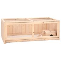 Hamsterkooi 104x52x38 cm massief vurenhout - thumbnail