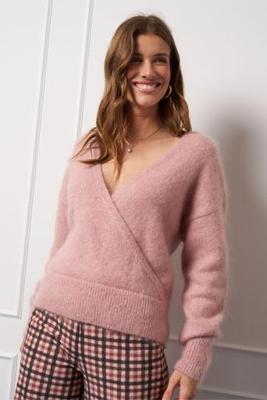 Aivy mohair pullover - dusty pink - 13303