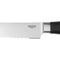 Siena HOME 89039212-298 Broodmes Treviso Zwart Lengte 210 mm - thumbnail