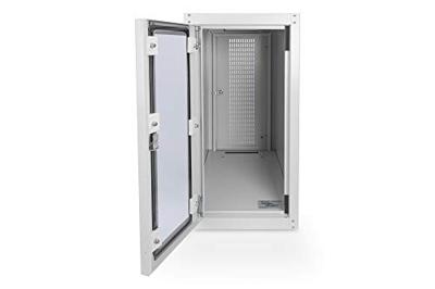 Digitus DN-CC 9001 mit Glastür PC-kast (b x h x d) 300 x 650 x 600 mm Grijs-wit (RAL 7035)