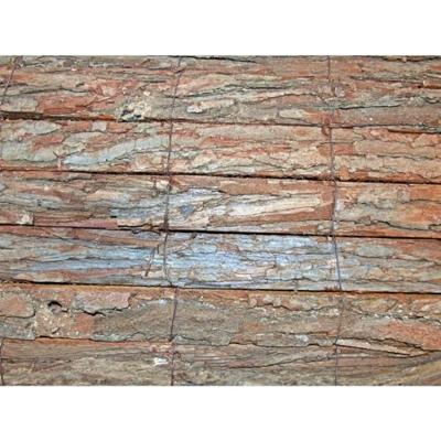 Nature tuinscherm 1x3 m 5 cm dik natuurlijke pijnboomschors