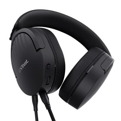 Trust GXT 489 Fayzo Over Ear headset Kabel Stereo Zwart Ruisonderdrukking (microfoon) Zwenkbare oorschelpen, Volumeregeling, Microfoon uitschakelbaar (mute),