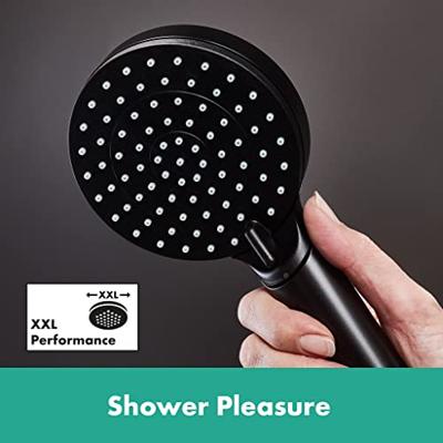 Hansgrohe Vernis Blend showerpipe met thermostaat ecosmart mat zwart 26089670 - thumbnail